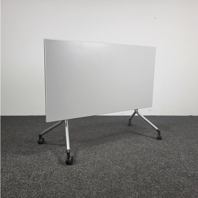 Kusch & Co Verrijdbare Klaptafel - Wit Blad | 140 x 75 cm
