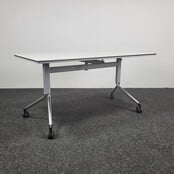 Kusch & Co Verrijdbare Klaptafel - Wit Blad | 140 x 75 cm