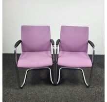 Lila Vergaderstoel - Slede Onderstel (Set van 2)