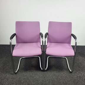 Lila Vergaderstoel - Slede Onderstel (Set van 2)