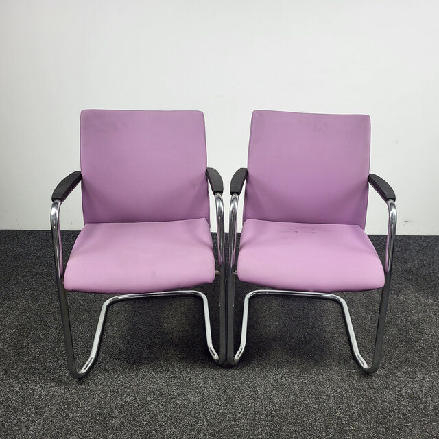 Lila Vergaderstoel Slede (Set van 2) Lila Vergaderstoel Slede (Set van 2)