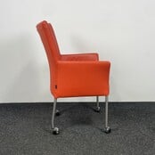 Vervoort Verrijdbare Stoel - Oranje/Rood