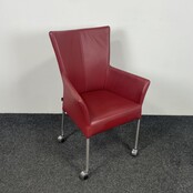 Vervoort Verrijdbare Stoel - Bordeauxrood