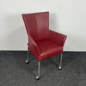 Vervoort Verrijdbare Stoel - Bordeauxrood