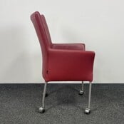 Vervoort Verrijdbare Stoel - Bordeauxrood