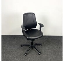 Bureaustoel Verksam - Zwart PU Leder