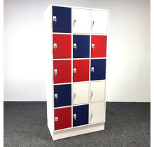 Lockerkast 15 Deurs 195 x 89 x 50 cm