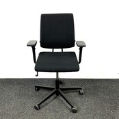 Sedus Bureaustoel Zwart Gestoffeerd Zwart Voetkruis