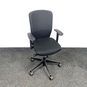 Zwarte Bureaustoel - Zwart Voetkruis