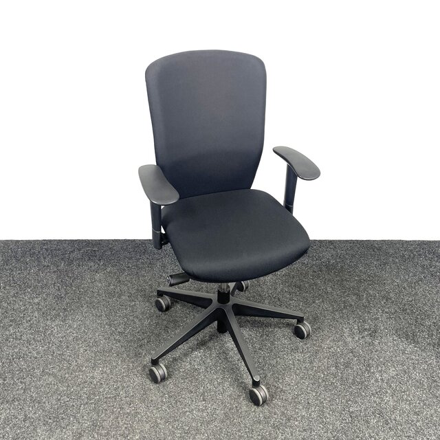 Zwarte Bureaustoel - Zwart Voetkruis