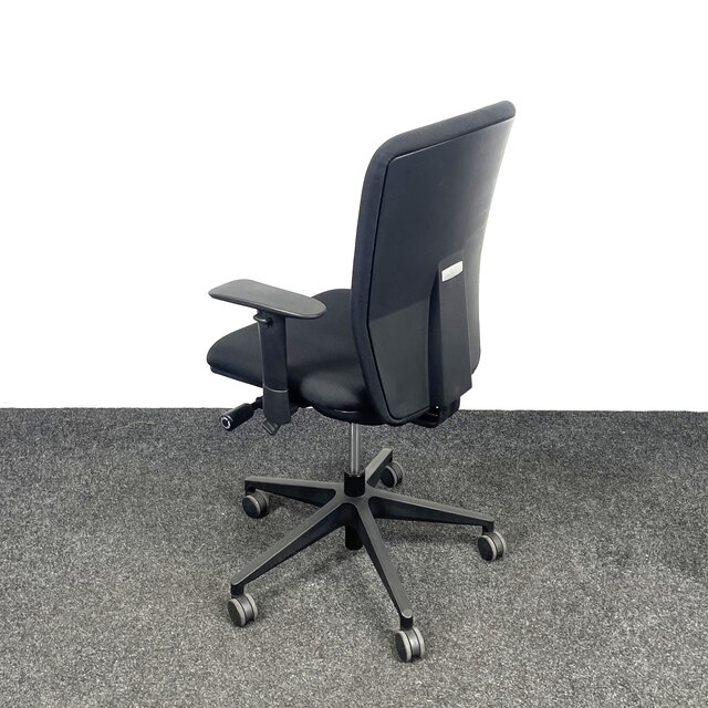 Zwarte Bureaustoel - Zwart Voetkruis