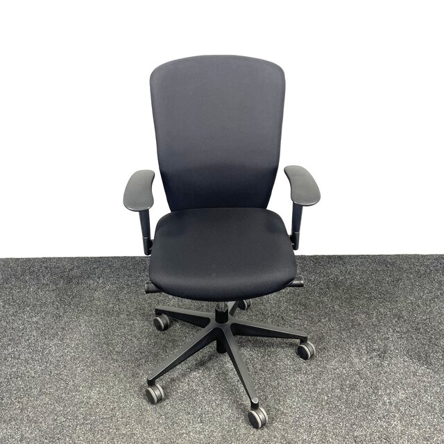 Zwarte Bureaustoel - Zwart Voetkruis