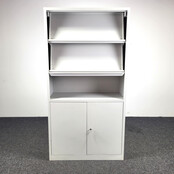 Grijze Folderkast - Metaal | 195 x 100 x 42 cm