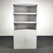 Grijze Folderkast - Metaal | 195 x 100 x 42 cm