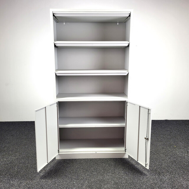 Grijze Folderkast - Metaal | 195 x 100 x 42 cm