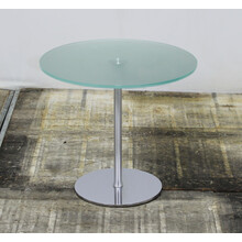 Ronde Glazen Bijzettafel - 80 cm