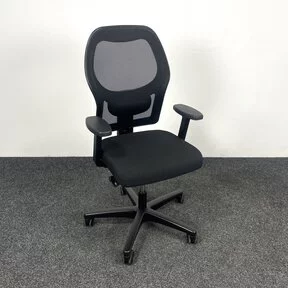 Ahrend 160 Bureaustoel Zwart | 2D Armleggers