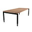 Lamers Kantoormeubelen Vergadertafel Eco-Line | Zwart | Midden Eiken | 200 x 100 cm