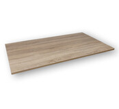 Vergadertafel Eco-Line | Zwart | Midden Eiken | 200 x 100 cm