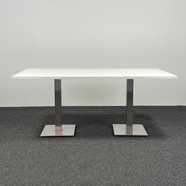 Kantinetafel / Vergadertafel - Chromen Poten