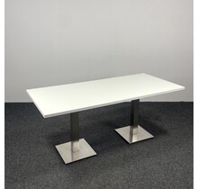 Kantinetafel / Vergadertafel - Chromen Poten