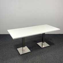 Kantinetafel / Vergadertafel - Chromen Poten