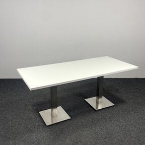 Kantinetafel / Vergadertafel - Chromen Poten