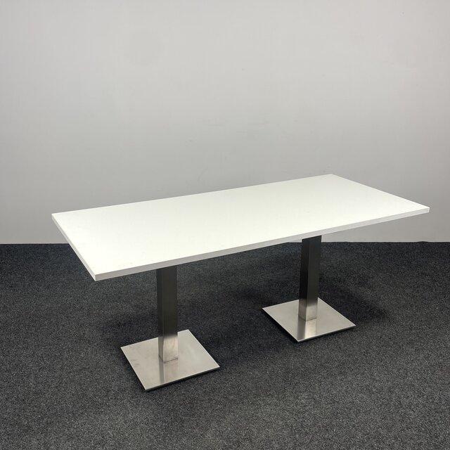 Kantinetafel / Vergadertafel - Chromen Poten