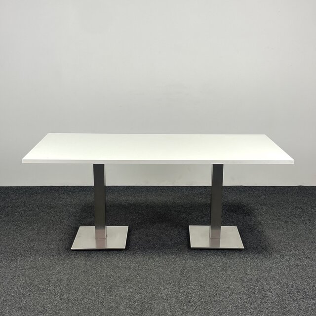 Kantinetafel / Vergadertafel - Chromen Poten