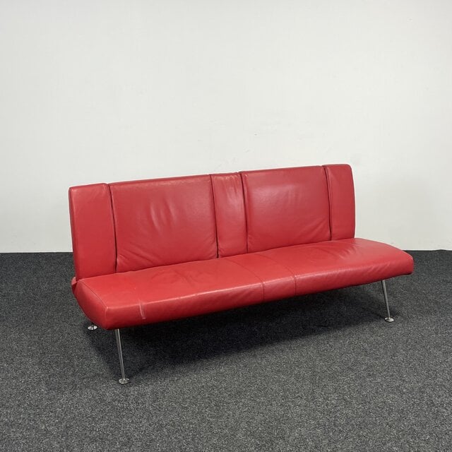 Rode 2-Zits Design Bank | 180 cm Breed (lichte beschadiging)