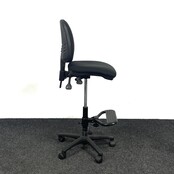 Zwarte Hoge Bureaustoel - Met Voetensteun
