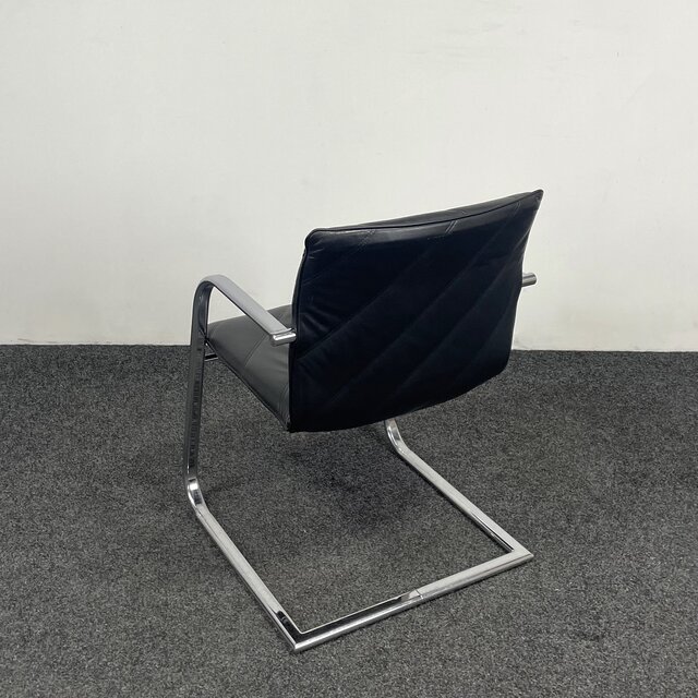 Klöber 924 Vergaderstoel | Zwart Leder