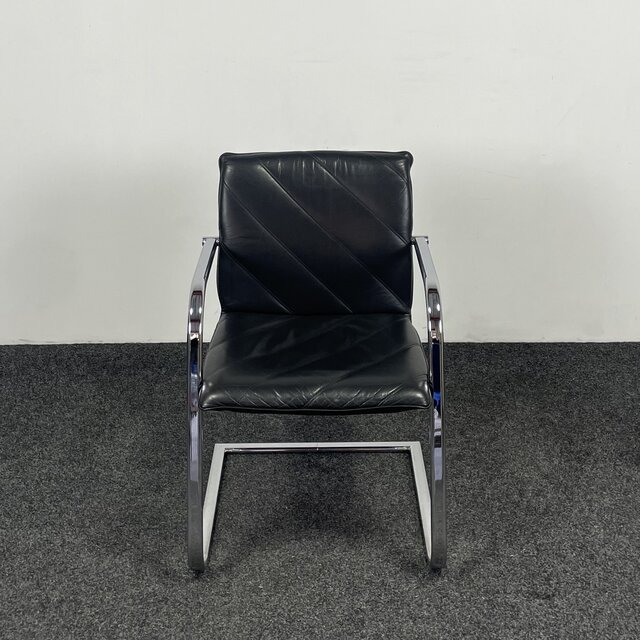 Klöber 924 Vergaderstoel | Zwart Leder