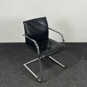 Klöber 924 Vergaderstoel | Zwart Leder