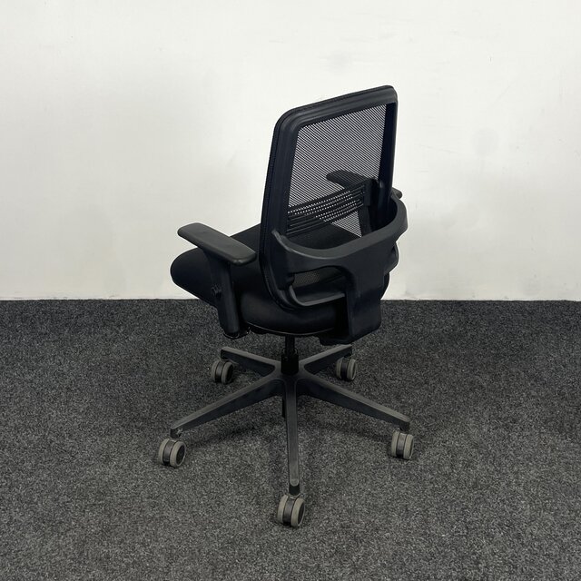 Zwarte Bureaustoel Met Mesh Rug