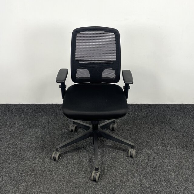 Zwarte Bureaustoel Met Mesh Rug