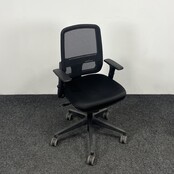 Zwarte Bureaustoel Met Mesh Rug