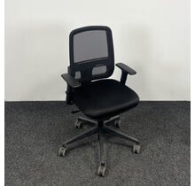 Zwarte Bureaustoel Met Mesh Rug