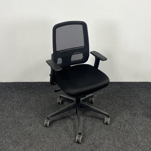 Zwarte Bureaustoel Met Mesh Rug