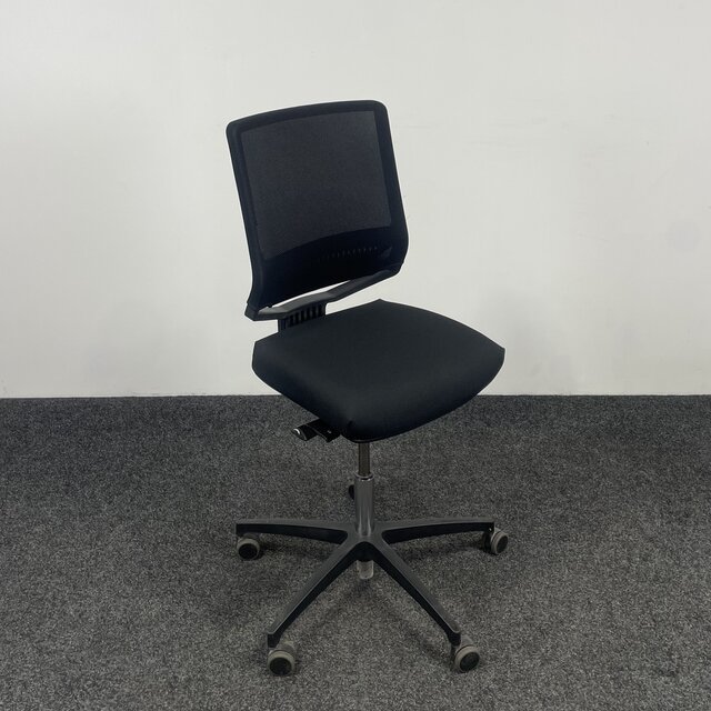 Zwarte Dauphin Bureaustoel Tio - Nieuw Gestoffeerd