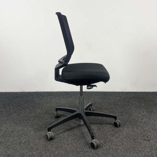 Zwarte Dauphin Bureaustoel Tio - Nieuw Gestoffeerd