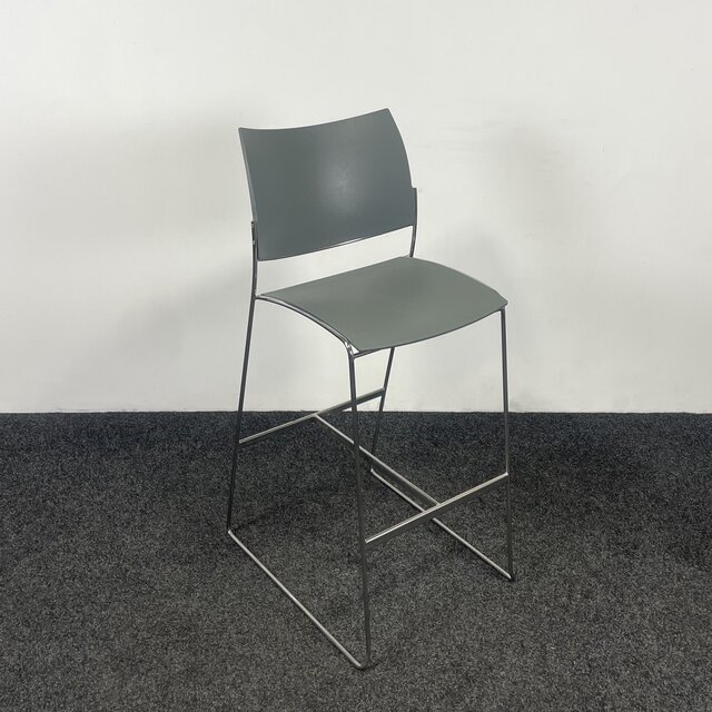 Casala Curvy Barkruk - Grijze Zitting