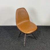 [SET] Spoinq Piramide Stoel - Staal | Cognac