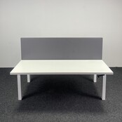 Refurbished Duo Bureau - Slinger Verstelbaar | Nieuw Blad Naar Keuze