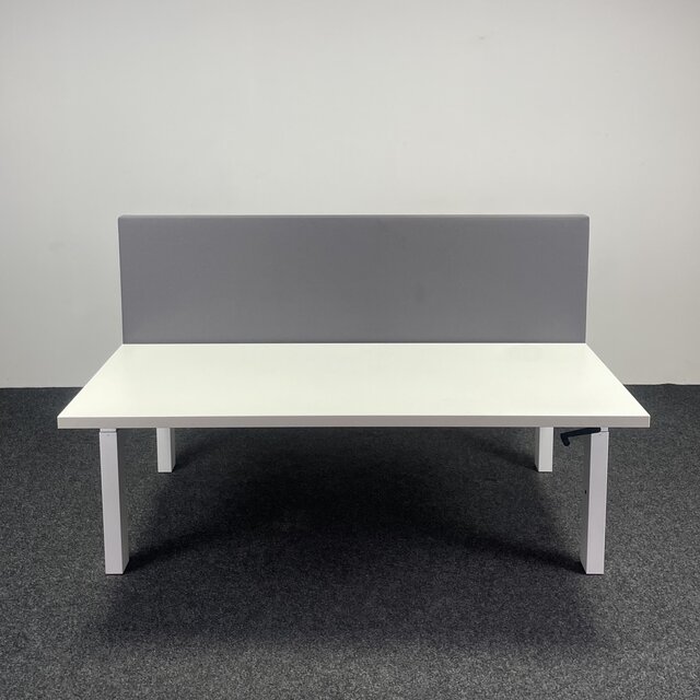 Refurbished Duo Bureau - Slinger Verstelbaar | Nieuw Blad Naar Keuze