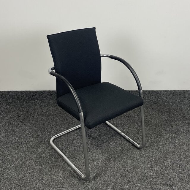 Klöber 911 Vergaderstoel - Zwart / Chroom