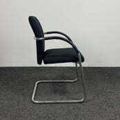 Klöber 911 Vergaderstoel - Zwart | Chroom onderstel