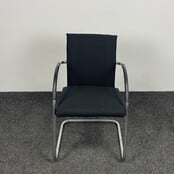 Klöber 911 Vergaderstoel - Zwart | Chroom onderstel