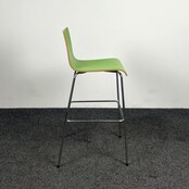 Groene Barkruk - Houten Zitting