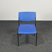 Ahrend Kantinestoel - Blauwe Kunststof Zitting